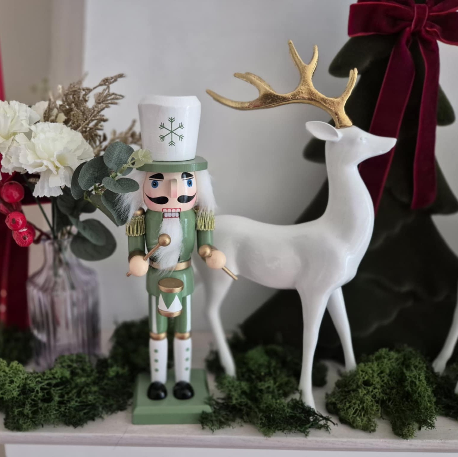 Žalias Kalėdinis spragtukas (1 vnt.)