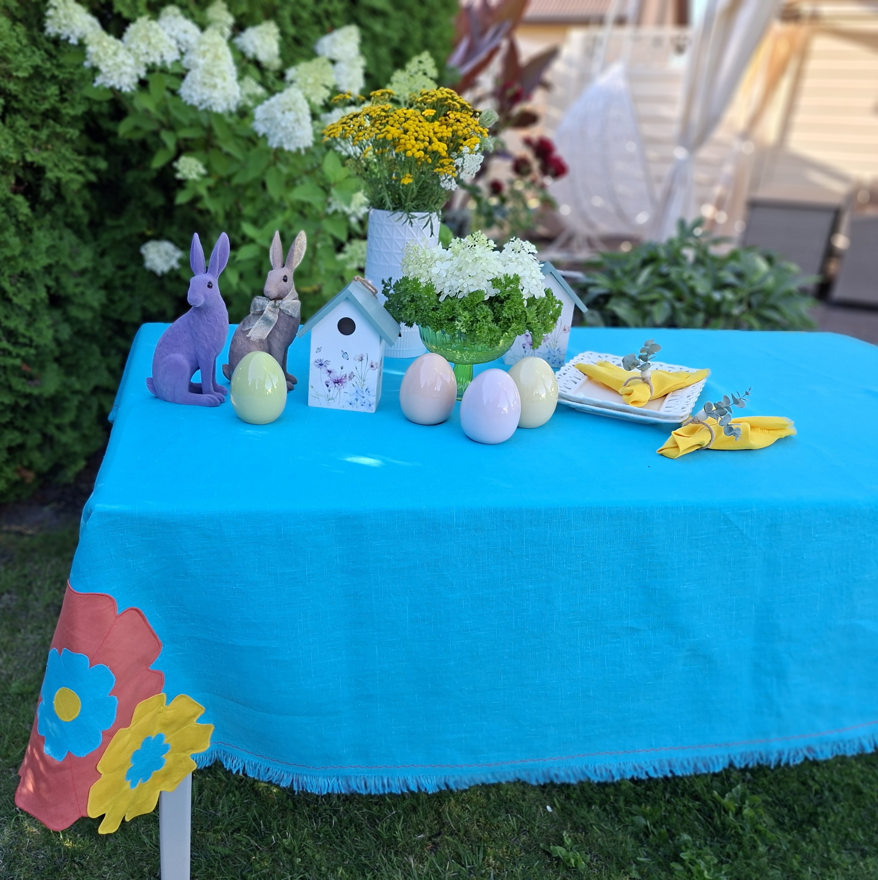 Italijos įkvėpta lininė staltiesė "KOMAS"