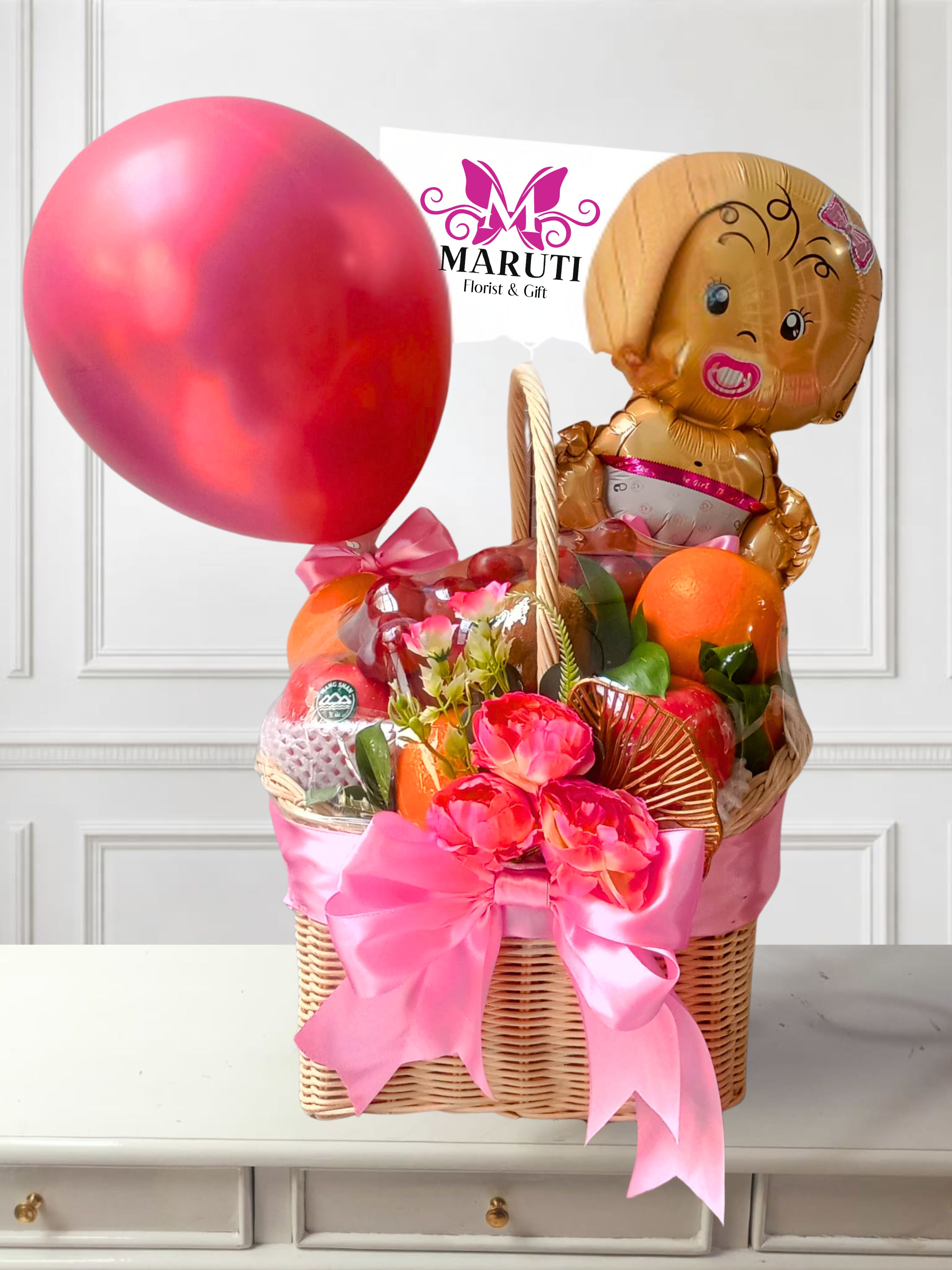 Festive Fruit & Gift Basket