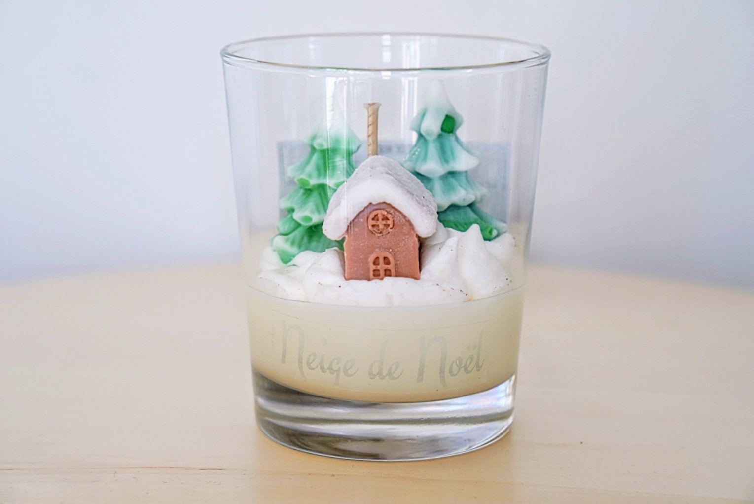 Bougie Neige de Noël