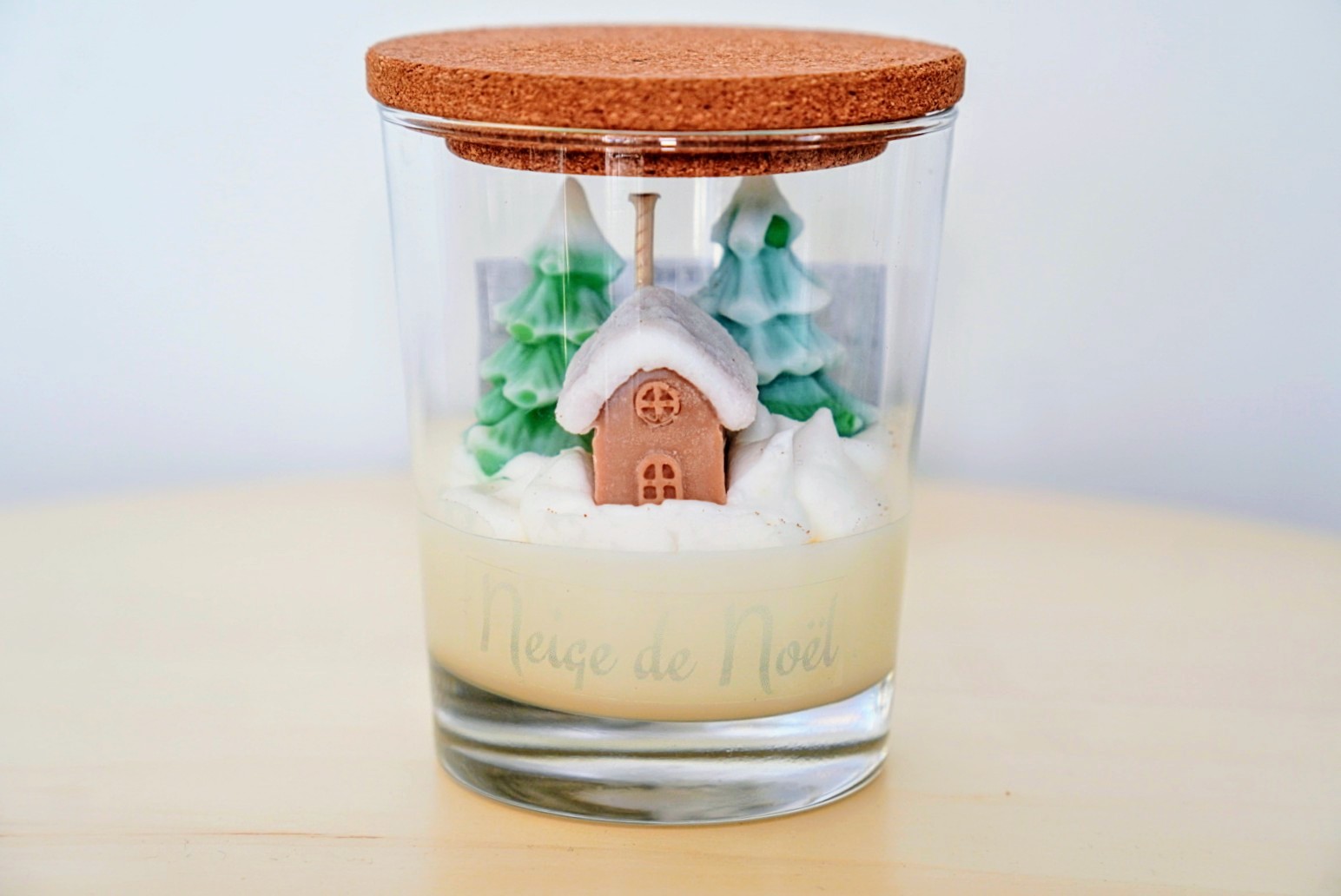 Bougie Neige de Noël