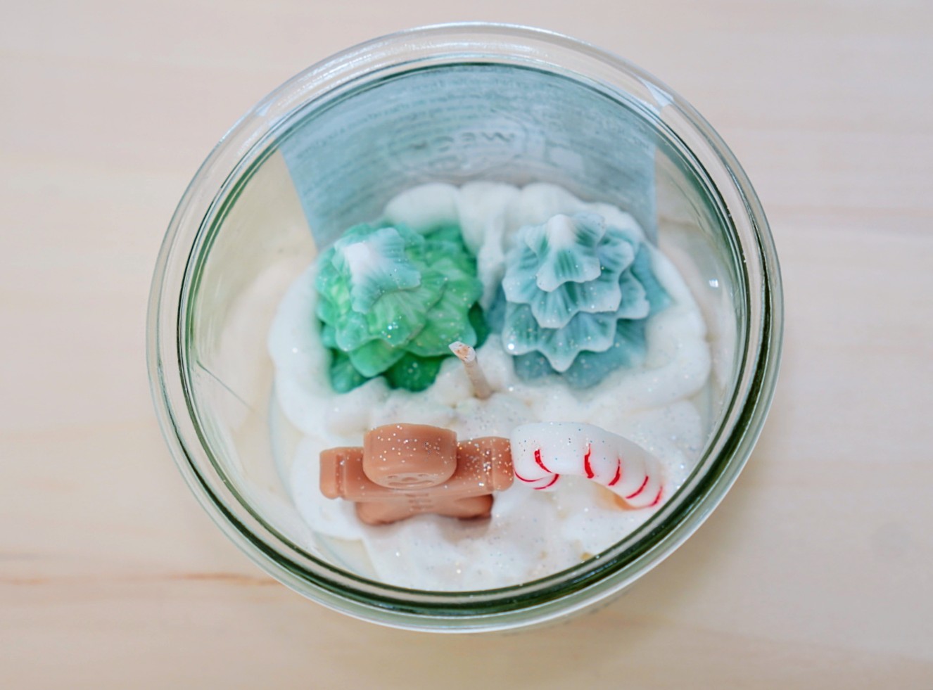 Bougie Neige de Noël