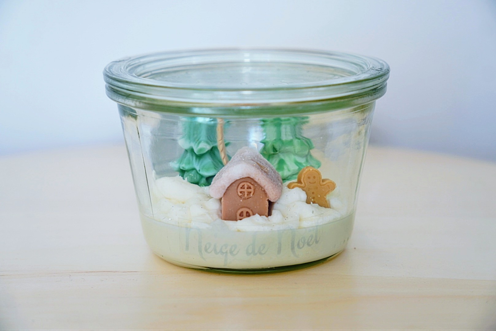 Bougie Neige de Noël
