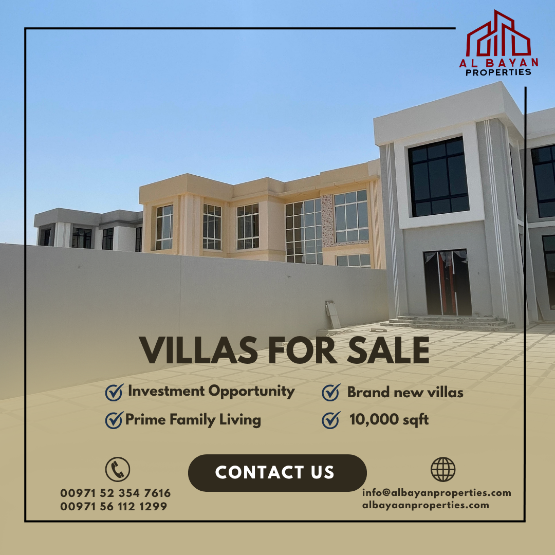 3 Adjacent Luxury Villas For Sale | Family Living or Investment Opportunity | Al Qusaidat
