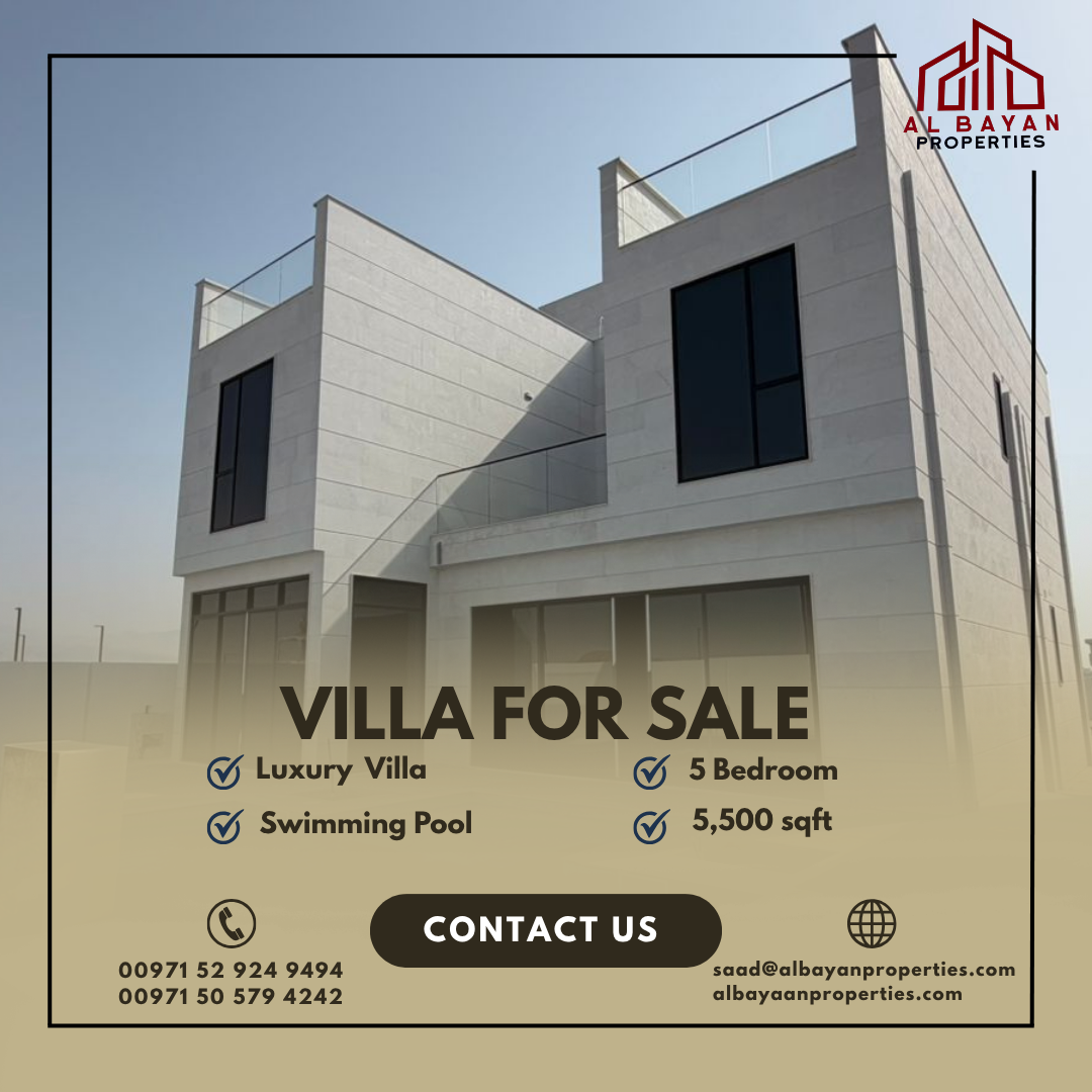 Luxury Freehold Villa for Sale in Al Mairid – Ras Al Khaimah