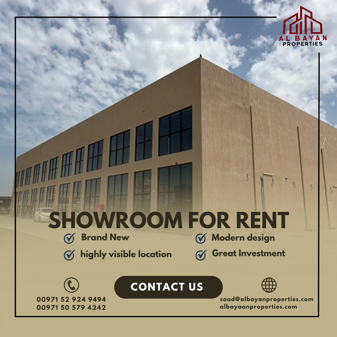 Brand New Showroom for Rent in Nakheel Area