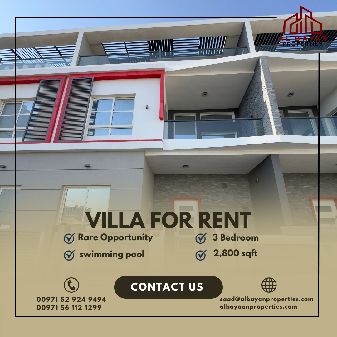 Rare Opportunity | Modern 3BR Serviced Villa with Private Pool in Al Jazeera Al Hamra