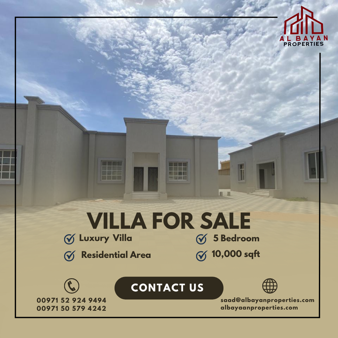 Spacious Corner Villa | 4 Master BR | Al Dhait South, Block 7
