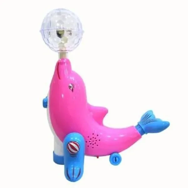 Dolphin toy with light and music