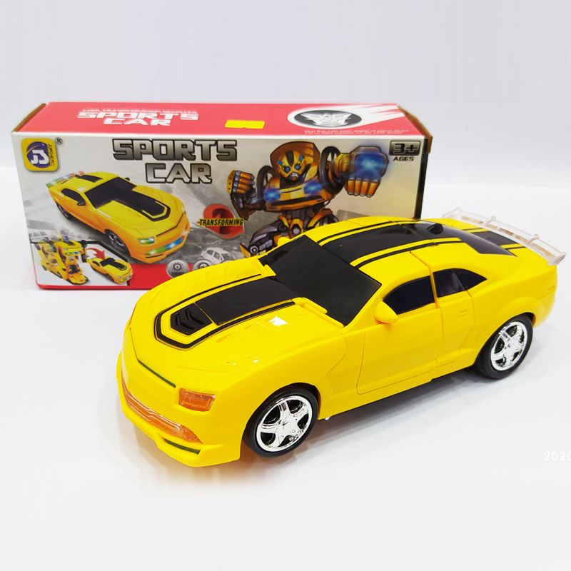 Transformer Robot Car Toy for Kids - Yellow
