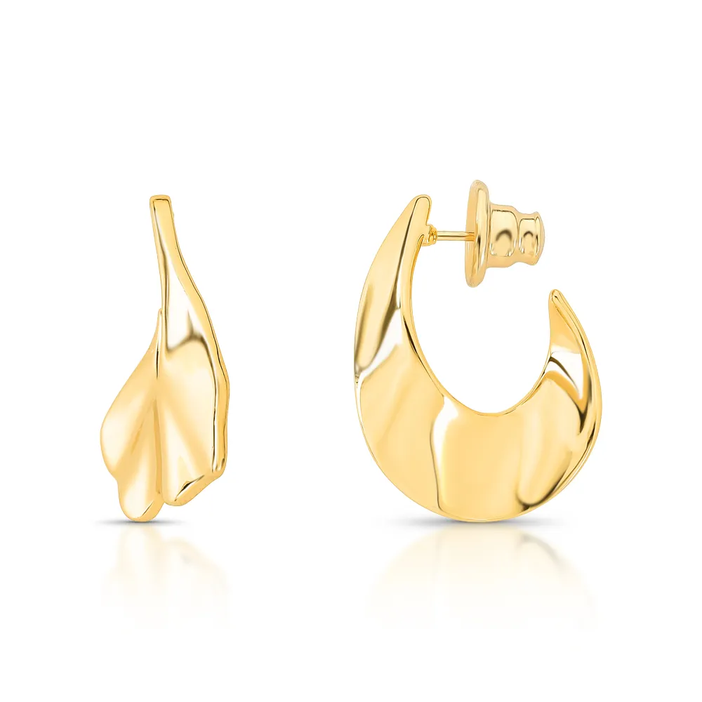 Brincos de Argola orgânica 