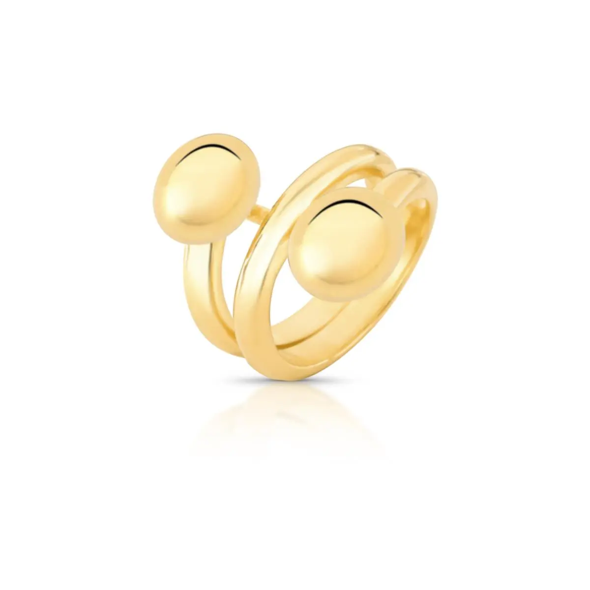 Anel de ouro moderno