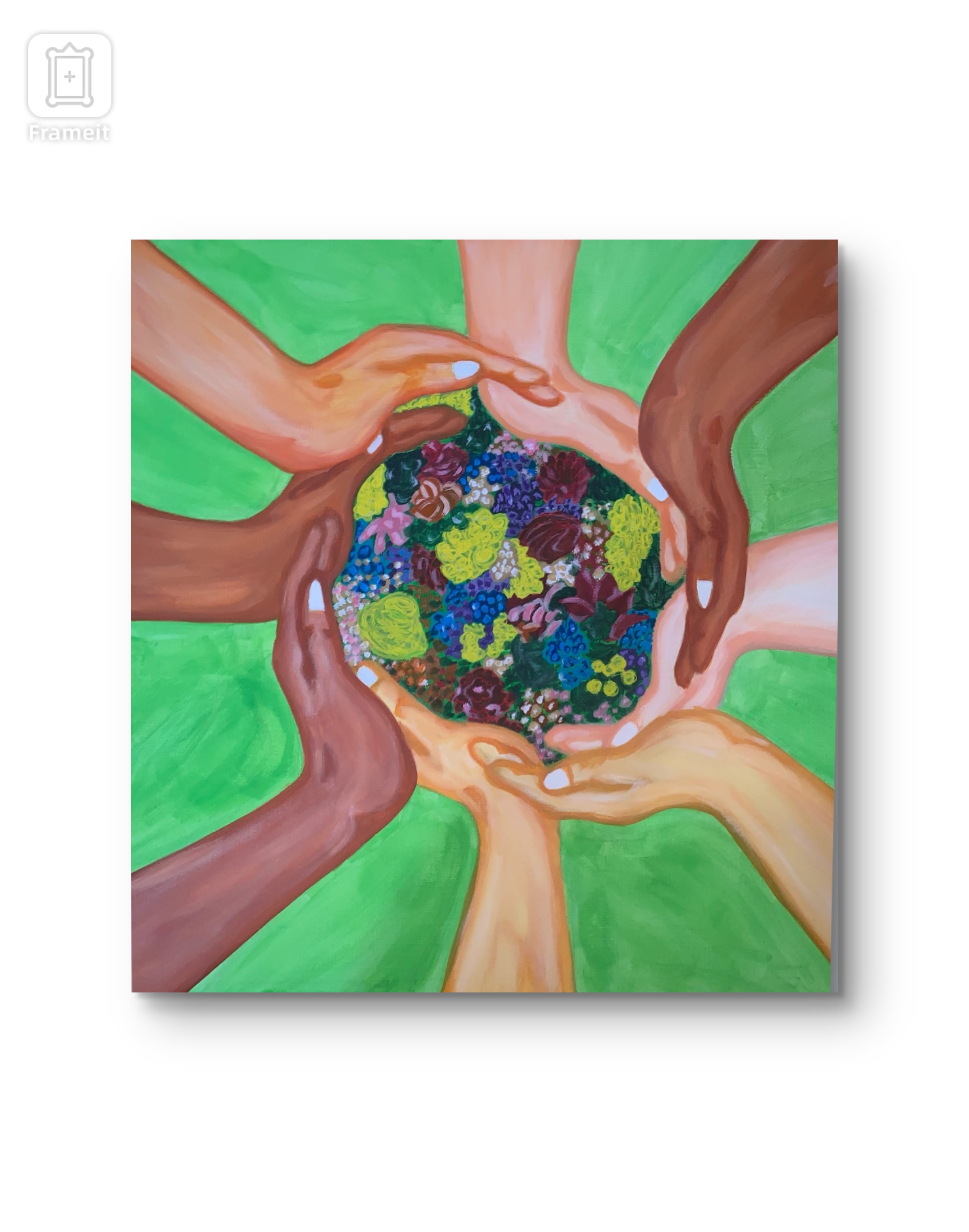 Tableau artistique « Unité autour de la Terre »