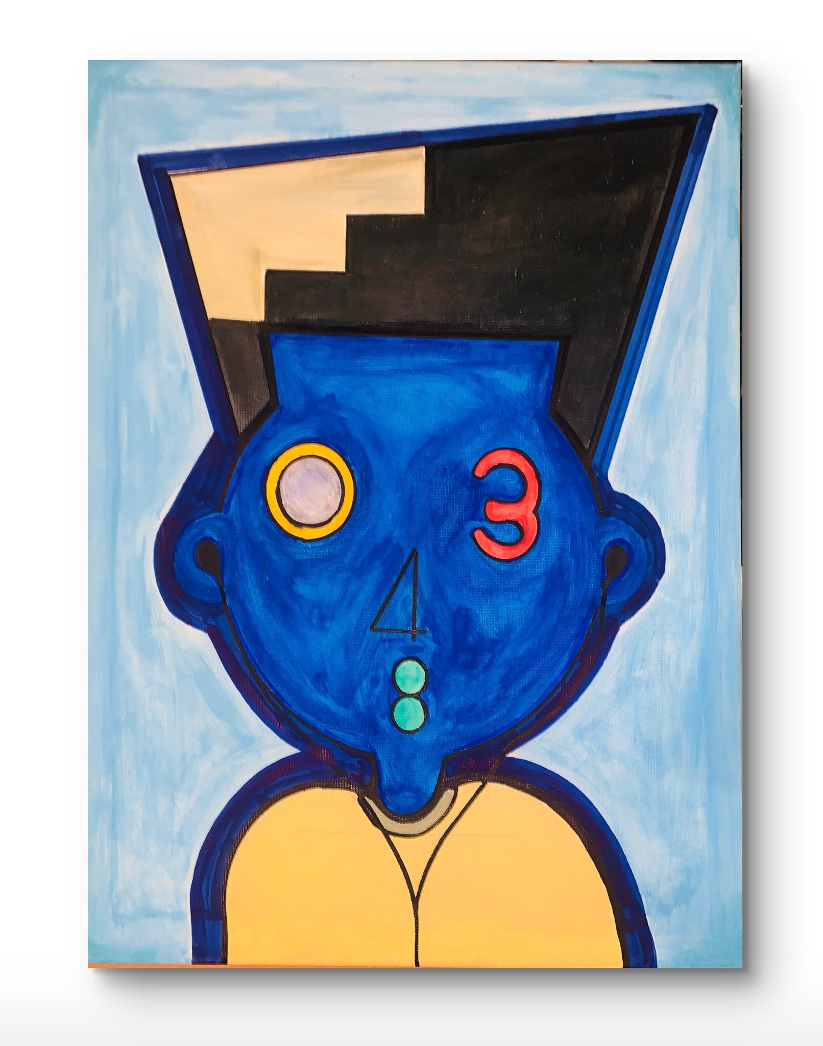 tableau abstrait coloré 0348