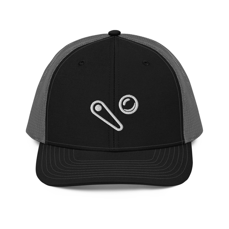 Trucker Cap with White Logo