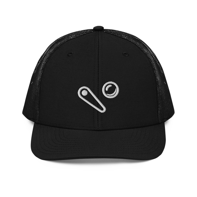 Trucker Cap with White Logo