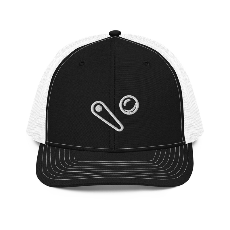 Trucker Cap with White Logo