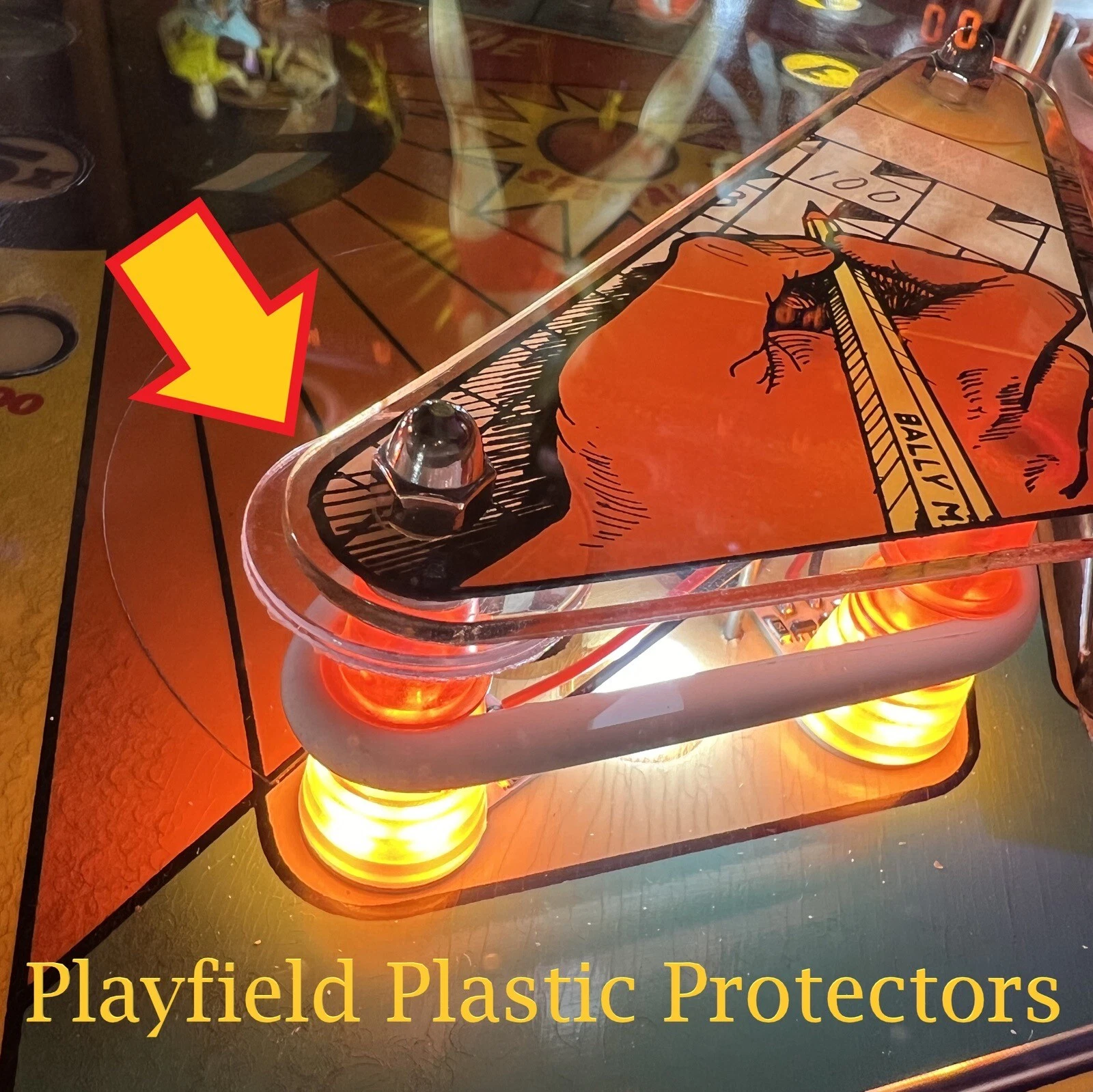 1” Plastic Playfield Protectors