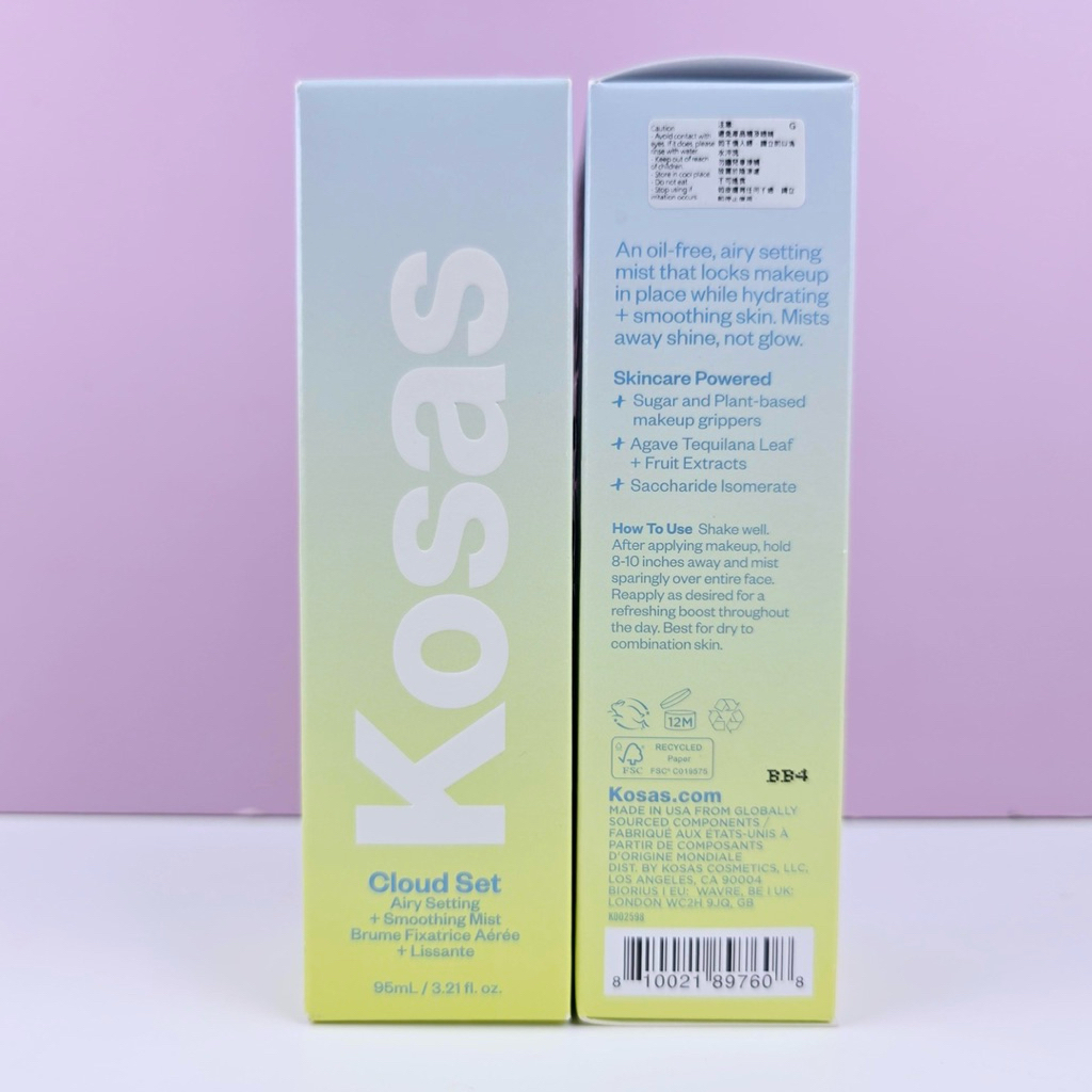 Kosas Cloud Set Airy Setting Spray + Smoothing Mist