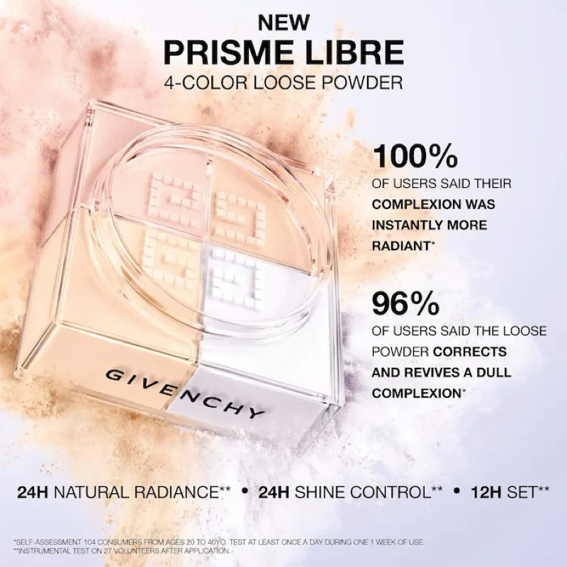 G I V E N C H Y Pr!sme L!bre Illuminating & Color Correcting Loose Powder