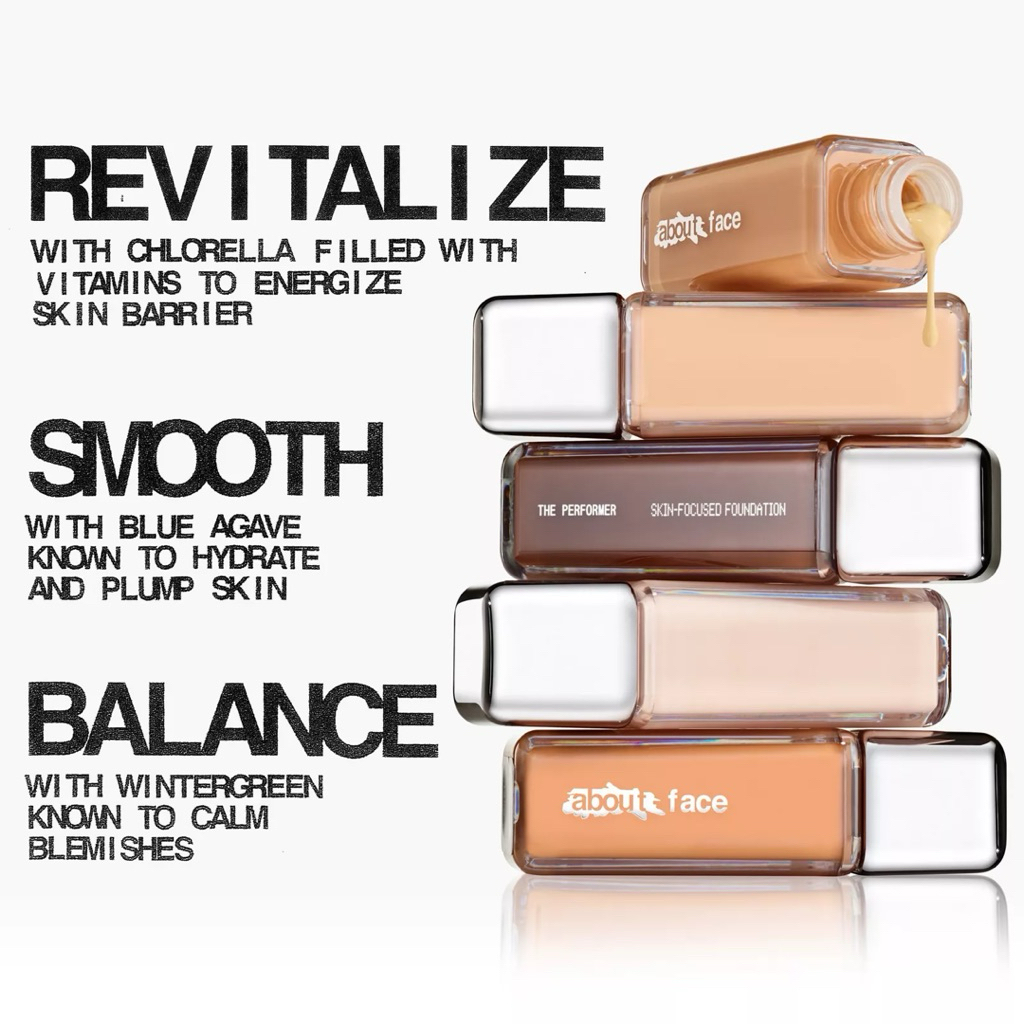about-face THE PERFORMER Skin-Focused Foundation 
