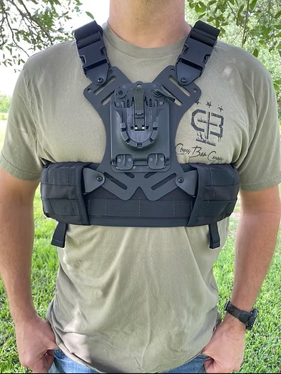 CROSS BAR EXTREME CHEST RIG W/MOLLE PANEL (BLACK | RANGER GREEN | COYOTE TAN)