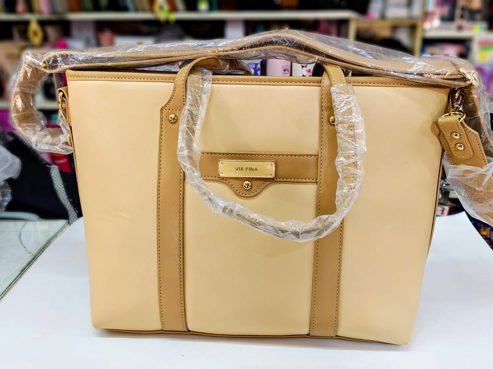 Bolso beige de Via Pina