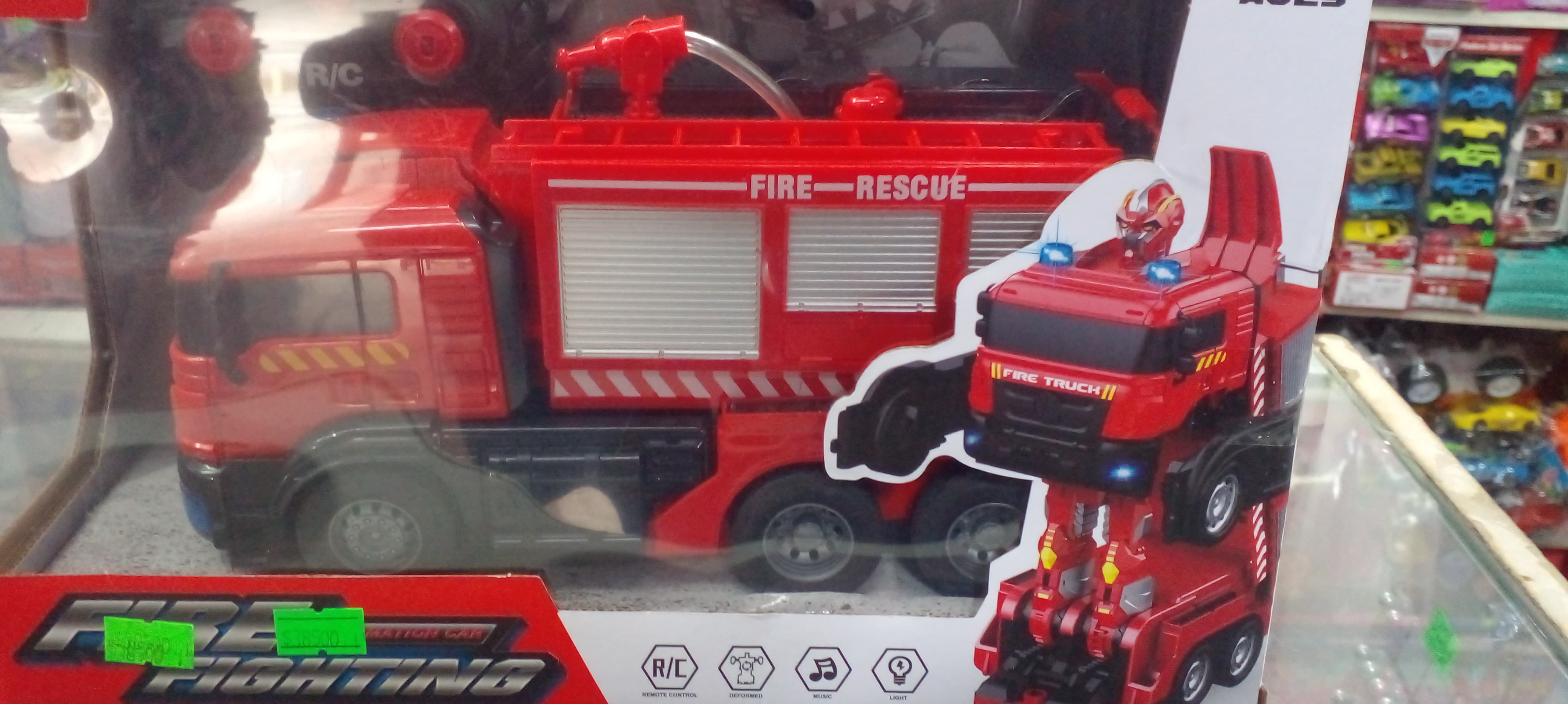 Camión de bomberos transformable