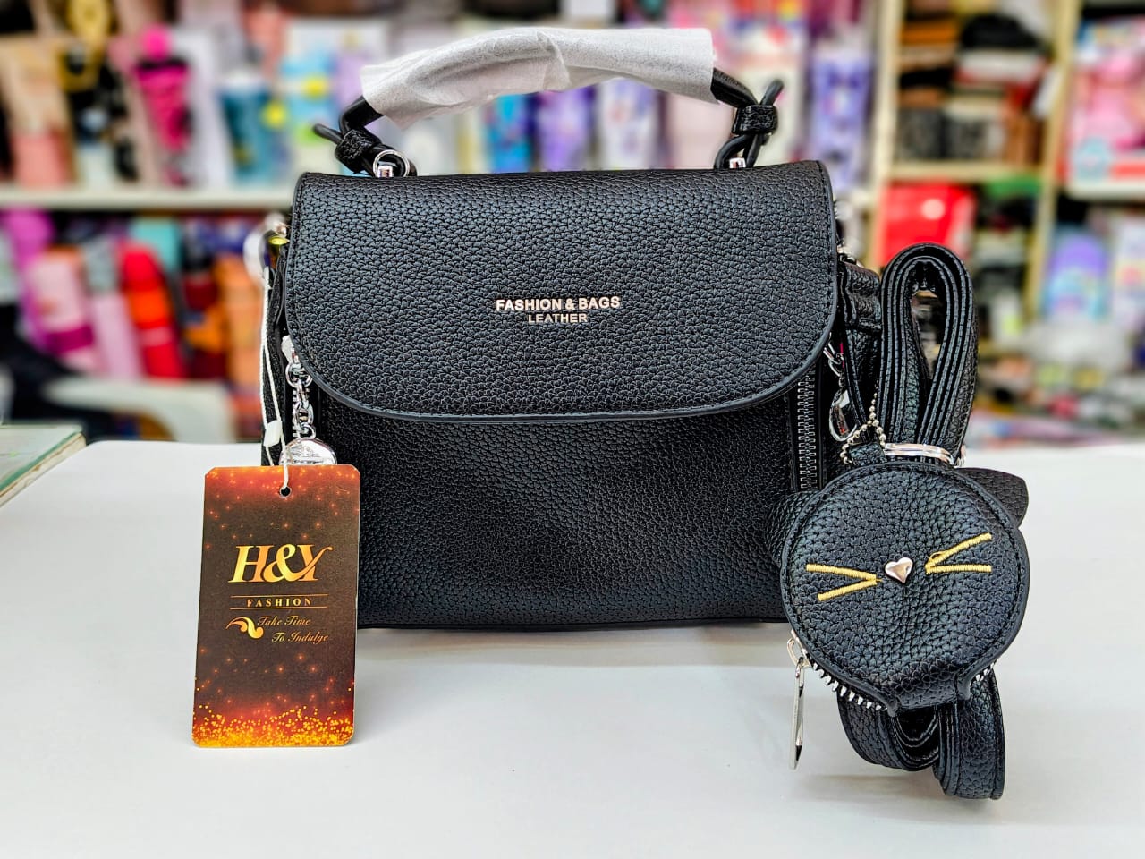 Bolso de mano negro