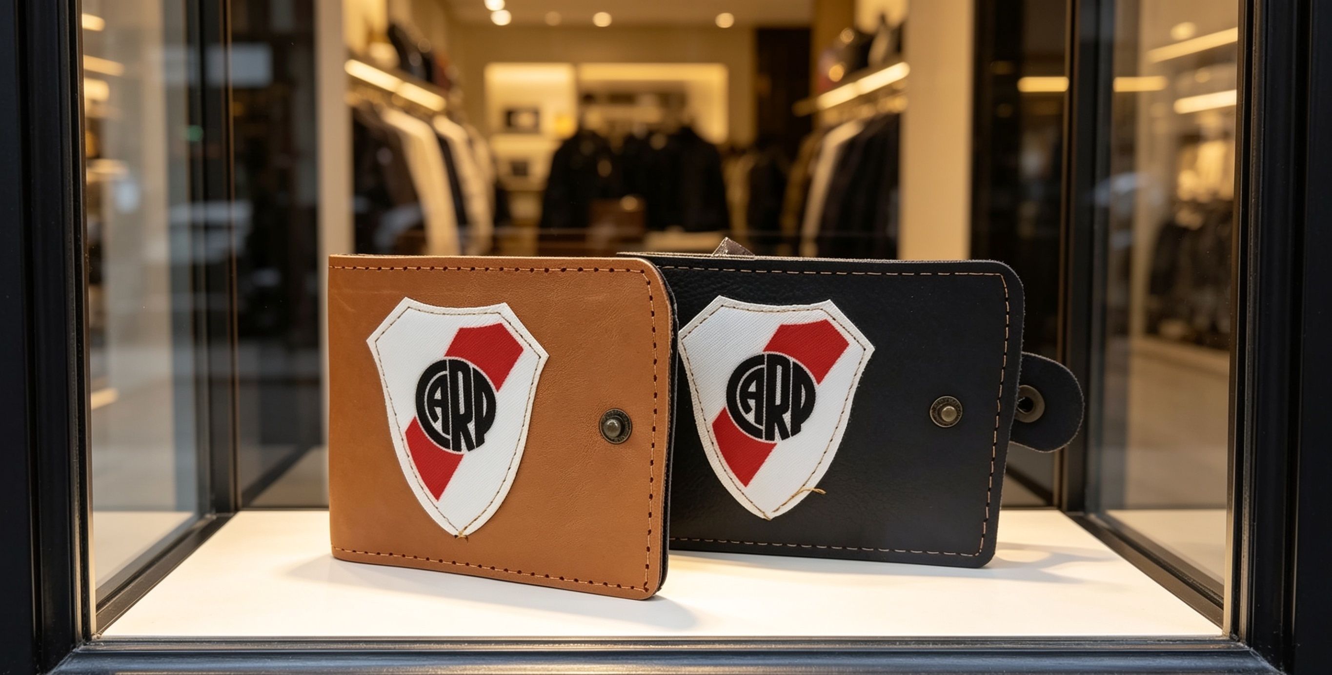 Billetera de cuero River Plate
