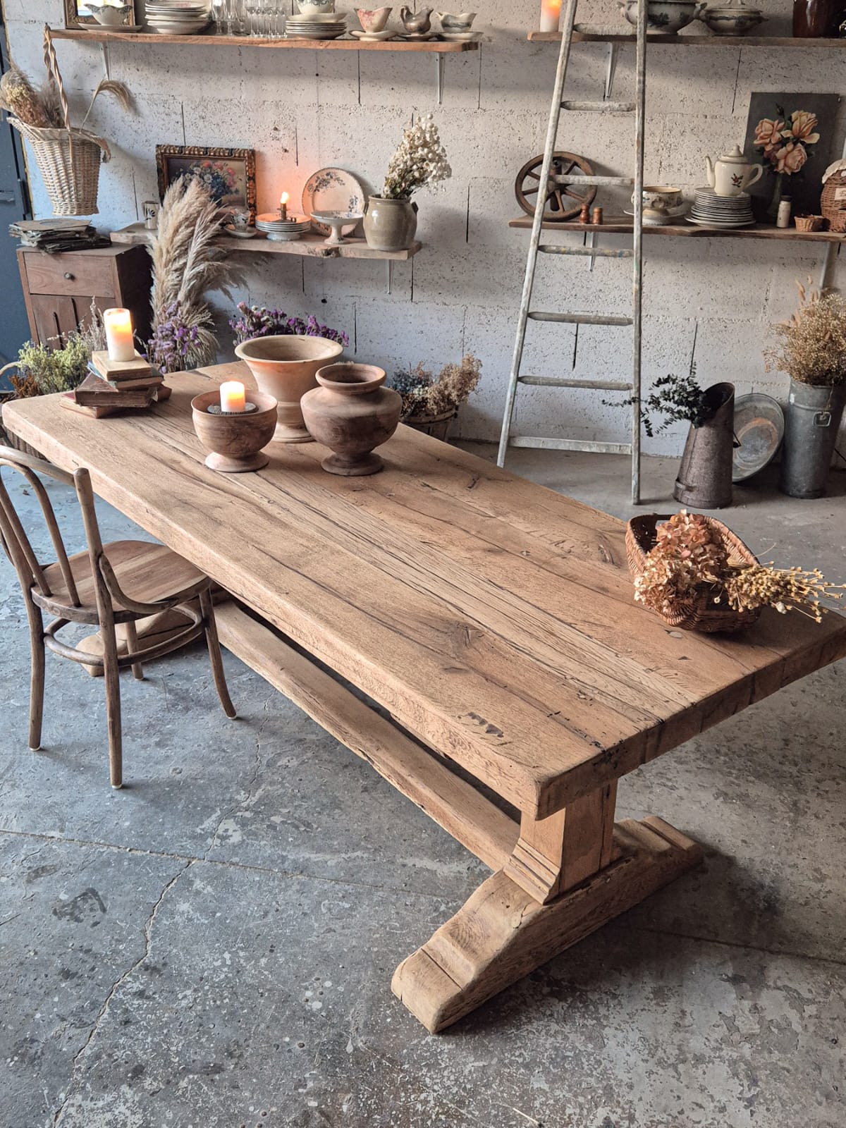 Table en bois rustique