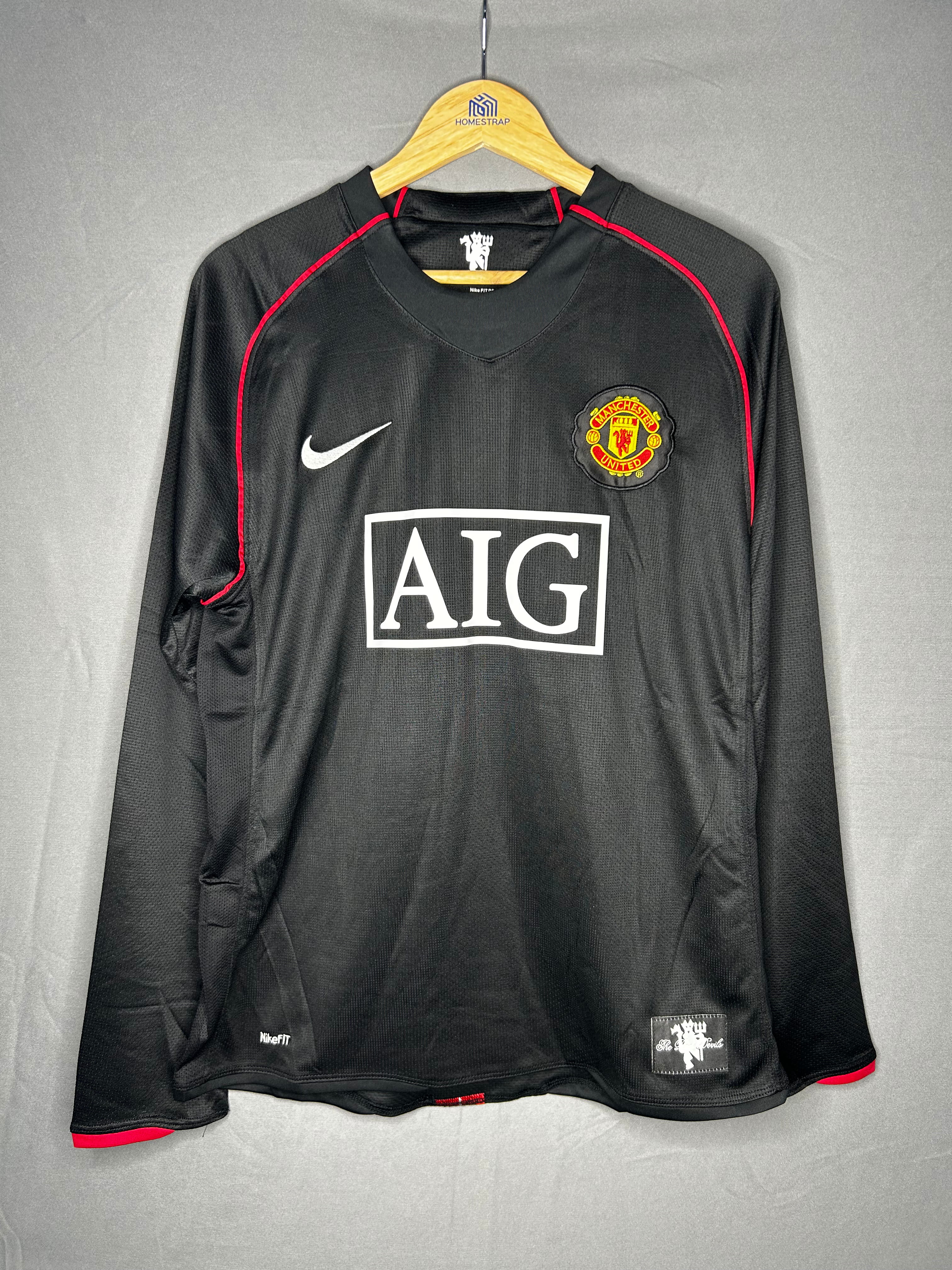 Retro Manchester United AIG 2007-08 Away Long Sleeve