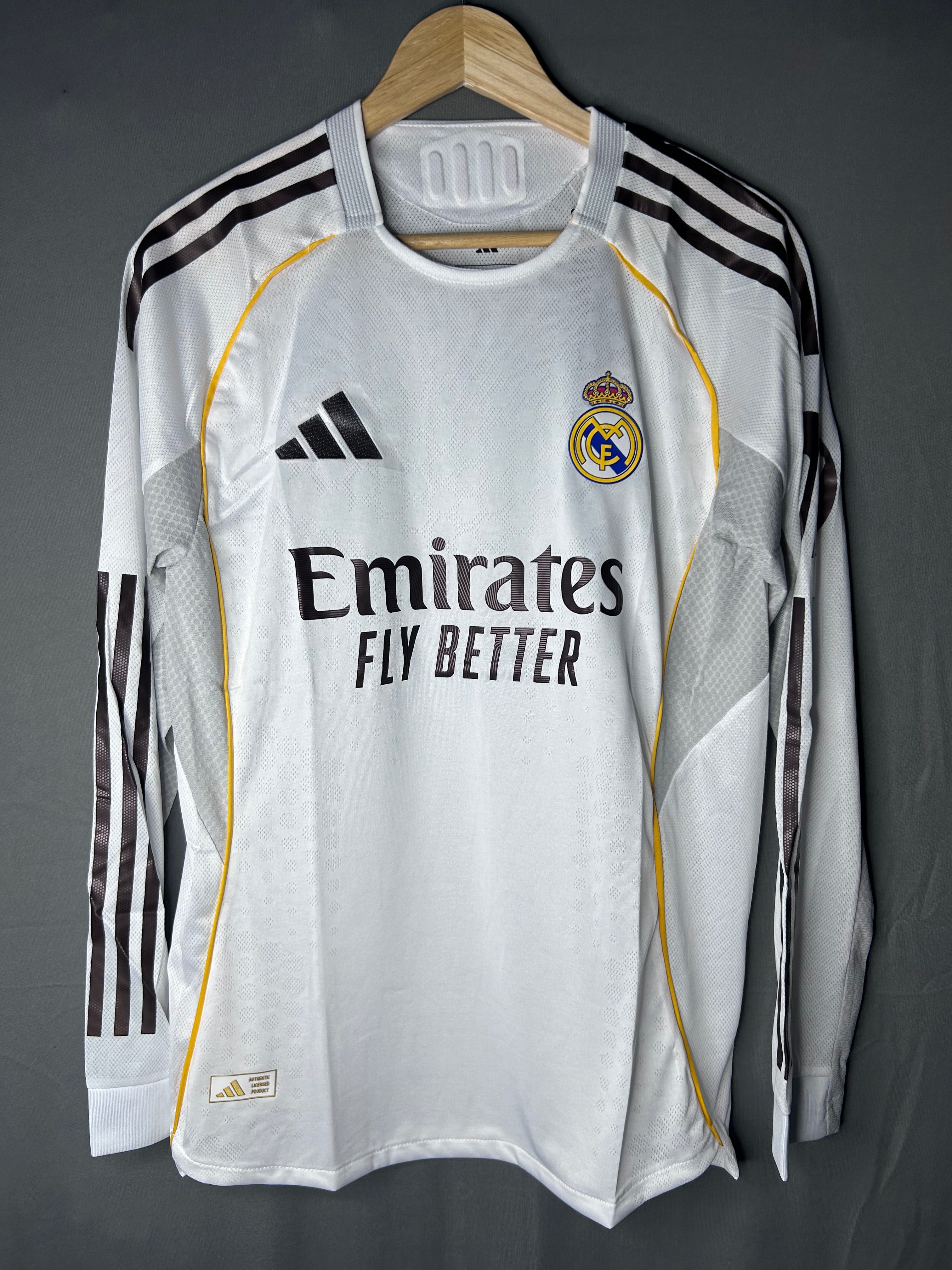 Real Madrid 25/26 Long Sleeve Home Jersey