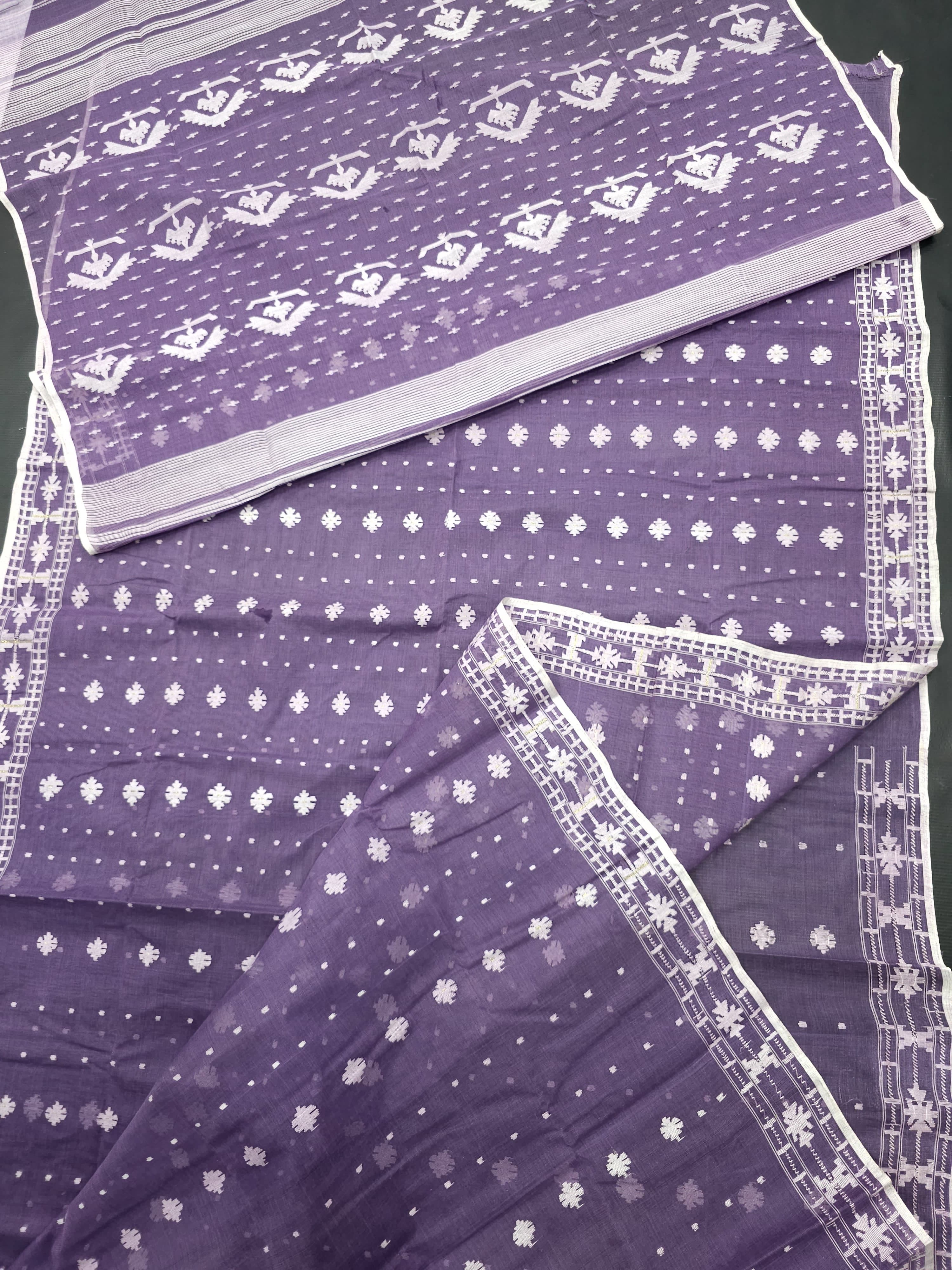 Purple Handloom Saree