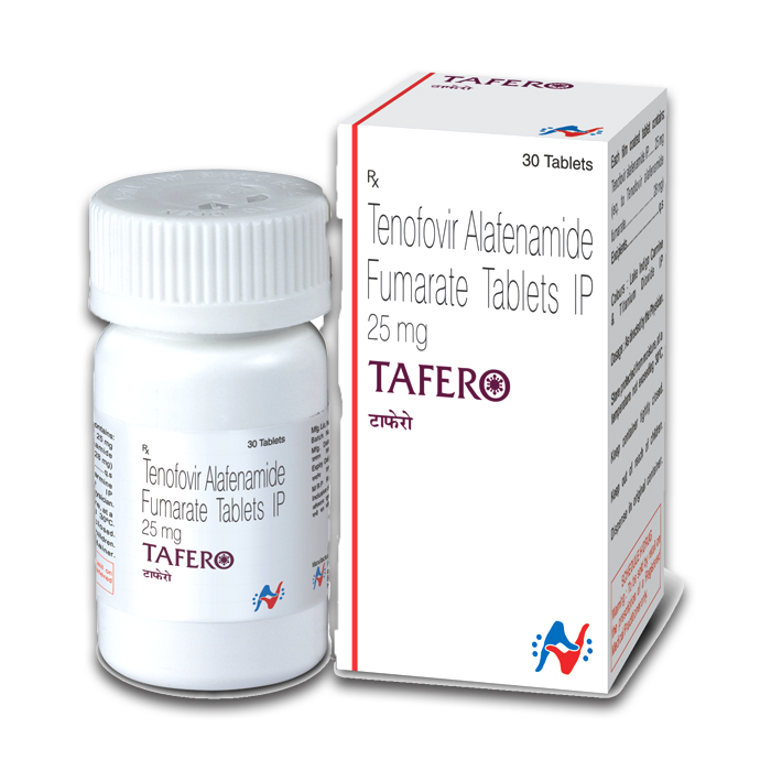 Tenofovir Alafenamide Fumarate Tablets IP 25 mg (TAFERO)
