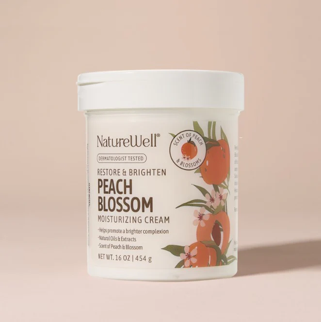 NatureWell Restore & Brighten Peach Blossom Moisture Cream | 16 Oz