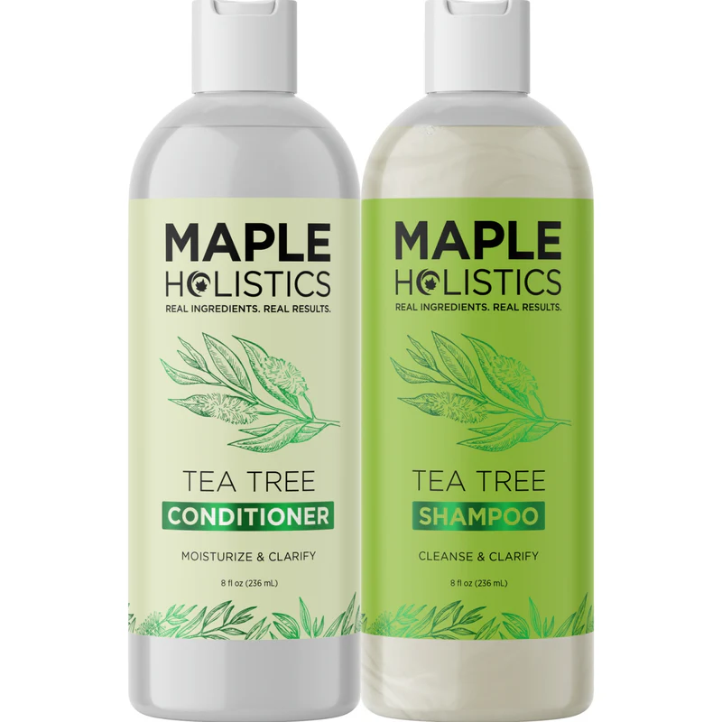 Maple Holistics Shampoo & Conditioner Set - Tea Tree | 236 ml (Pack of 2)