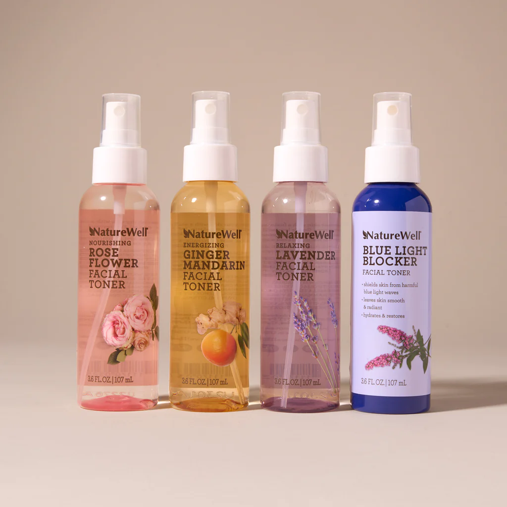 NatureWell All Day & Night Facial Toner Mists Variety 4 - Pack, 3.6 Fl Oz Each