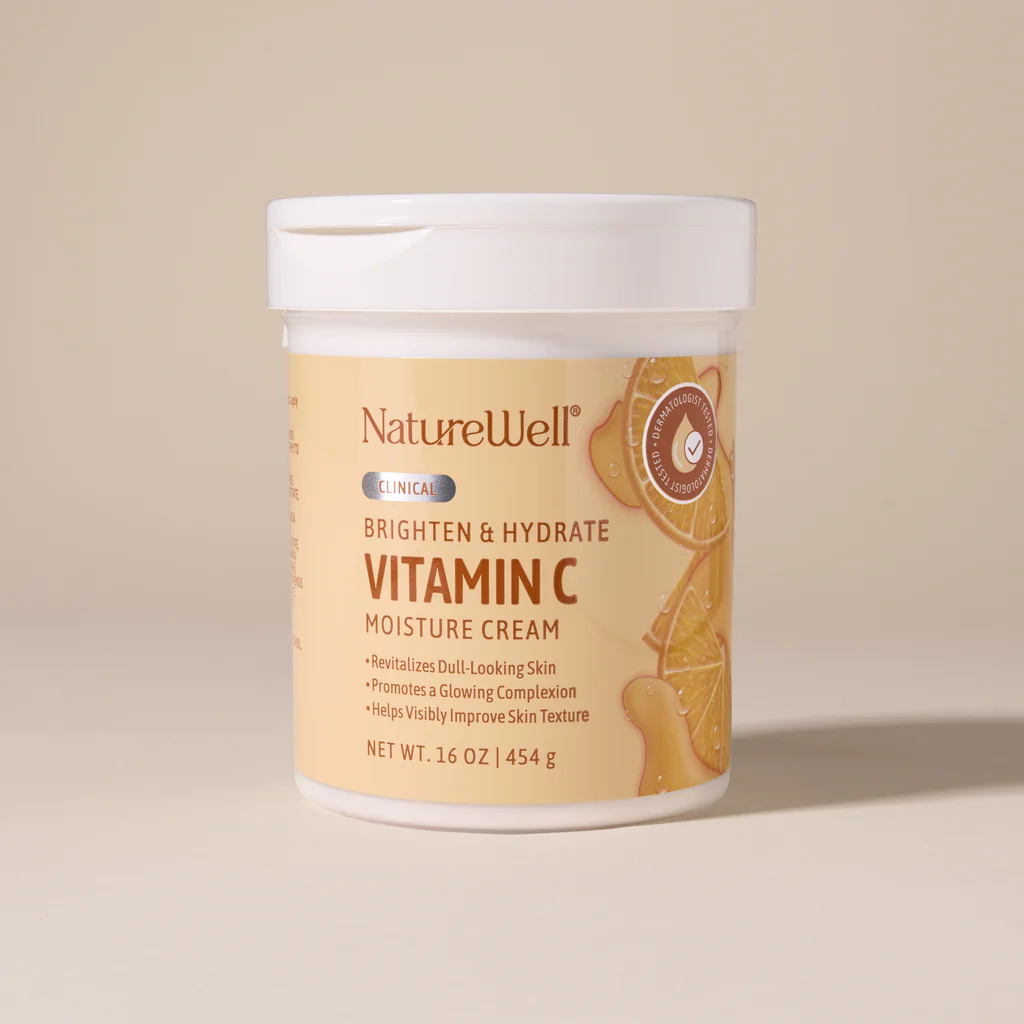 NatureWell Clinical Brighten & Hydrate Vitamin C Moisture Cream | 16 Oz