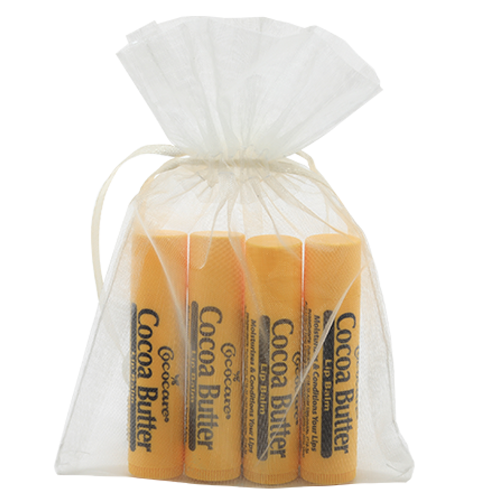 Cococare Cocoa Butter Lip Balm Set (Pack of 4)