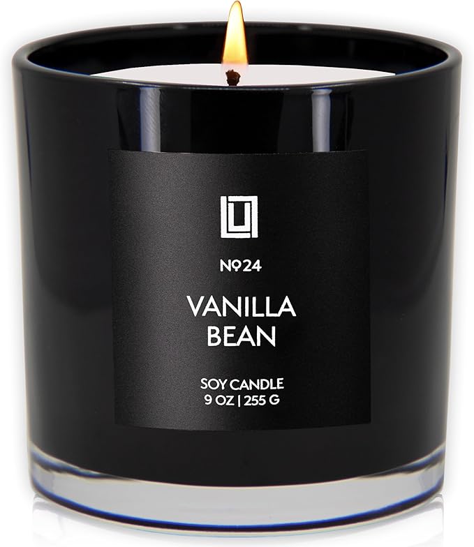Lulu Candles | Vanilla Bean | Luxury Scented Soy Jar Candle | Hand Poured in The USA | Highly Scented & Long Lasting | 6 Oz