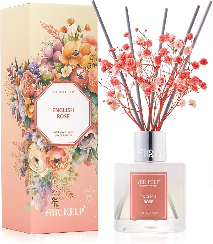 Airkeep Reed Diffuser Set English Rose