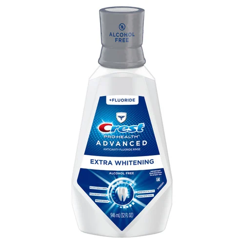 Crest Pro-Health Advanced with Extra Whitening Alcohol Free Mouthwash | 946 ml