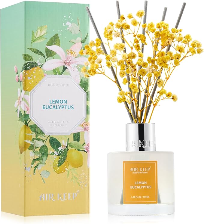 Airkeep Reed Diffuser Set Lemon Eucalyptus