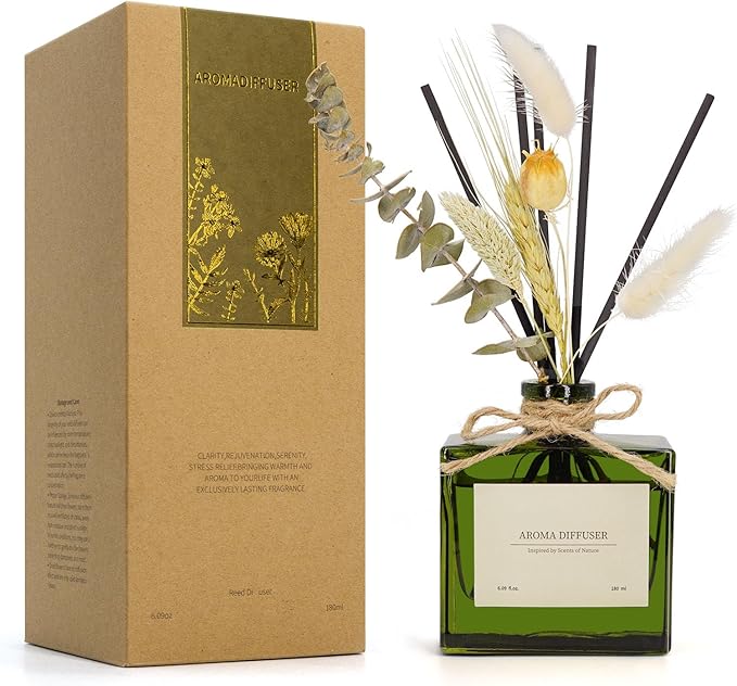GAGINGOOLD Reed Diffuser Set Jasmine Lily
