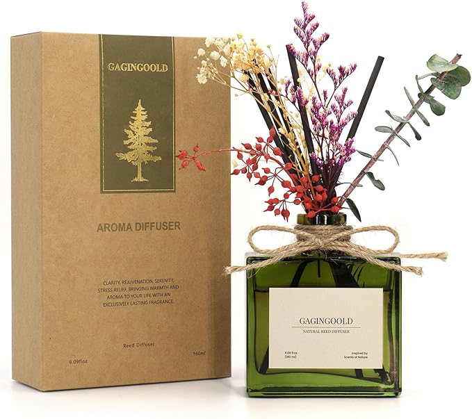 GAGINGOOLD Reed Diffuser Set Sandalwood
