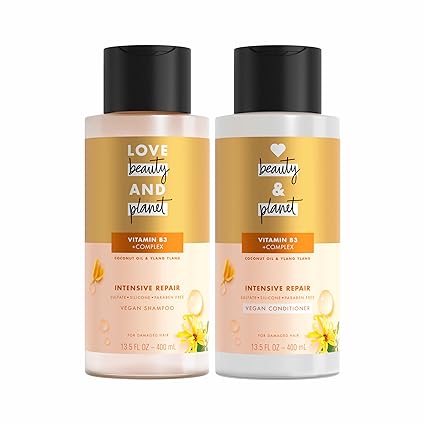 Love Beauty and Planet Shampoo and Conditioner, Coconut Oil & Ylang Ylang | 400 ml