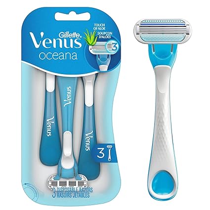 Gillette Venus Oceana Women's Disposable Razor, 3 Razors