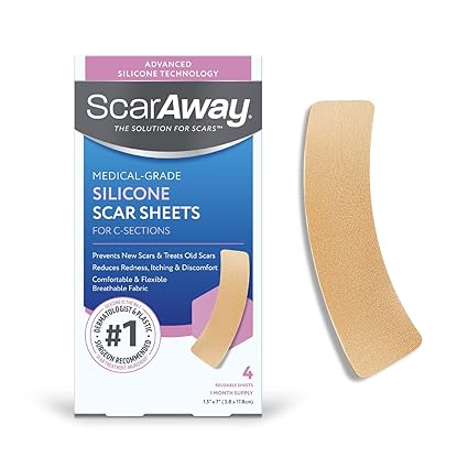 ScarAway Advanced Silicone Scar Sheets for C-Section