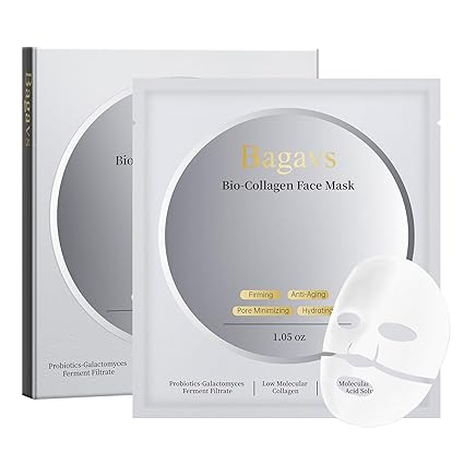Bagavs Collagen Face Mask with Real Deep Bio-Collagen for Overnight